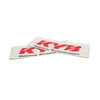 STICKER SET KYB RACING SUSPENSION RED PRD
